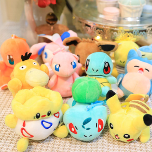 Porte-clés en peluche super doux, dessin animé, différents Pokémon, peluches kawaii, personnalisées pour enfants - Product Image 1