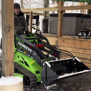 Derette CE EPA mesin kuat bersertifikasi, untuk dudukan kompak DRT450 Mini Skid Steer <span class=keywords><strong>Loader</strong></span> dengan ember empat dalam satu - Product Image 3