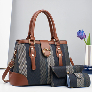 Customize Bulk Large Size <strong>Water</strong> <strong>Proof</strong> White Plaid Classy Gift Zipper <strong>Purses</strong> and Shoulder Soft Handbags Ladies - Product Image 1