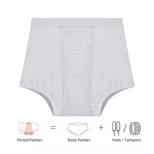 Dòng Chảy nặng siêu thấm hút quần lót kinh nguyệt 4 lớp rò rỉ bằng chứng cotton hữu cơ bombacha menstruales thời kỳ đồ lót phụ nữ - Product Image 6