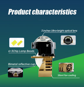 Custom di fabbrica 3.0 pollici CSP <span class=keywords><strong>fari</strong></span> LED 6000K temperatura colore proiettore auto lampadine <span class=keywords><strong>anteriori</strong></span> aggiornamento per <span class=keywords><strong>BMW</strong></span> E90 - Product Image 4