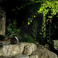 Projecteur LED solaire extérieur étanche IP65 pour jardin, lumière de pierre, CRI 90 élevé, angle de faisceau 180° pour cours et espaces verts