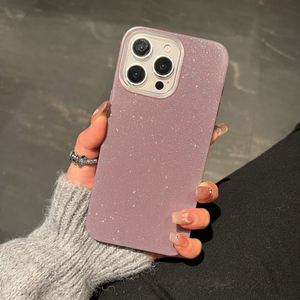 Nouveau support pour Apple 15pro, coque de téléphone anti-chute Apple transfrontalière, matériau simple, coque de téléphone rose scintillante, nouveau support pour Apple - Product Image 3
