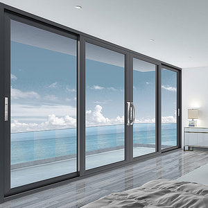 Biệt thự dân cư bão chống bão nặng cửa trượt kính cường lực bên ngoài cửa trượt - Product Image 1