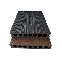 Revêtement de sol extérieur en WPC à grain de bois naturel, panneau composite bois-plastique antidérapant, imperméable, pour patio et jardin