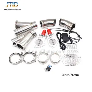 JTLD China good price 3 inch type Stainless steel one remote control electric cutout dump exhaust two cutout valve