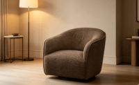Canapé-lit moderne et durable en velours, avec pieds en métal et laine, idéal pour le salon et le bureau à domicile