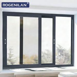 ROGENILAN ผู้จัดจำหน่ายจากจีน <span class=keywords><strong>หน้าต่าง</strong></span>กระจกอลูมิเนียมแบบแคบพิเศษ <span class=keywords><strong>หน้าต่าง</strong></span><span class=keywords><strong>บาน</strong></span><span class=keywords><strong>เลื่อน</strong></span>กระจก Low-E สองชั้นสำหรับภายนอก พร้อมมุ้งลวด - Product Image 3