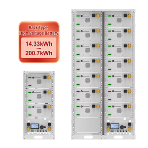 แบตเตอรี่แรงดันสูง 20kwh 50kwh 100kwh แบตเตอรี่ลิเธียมไอออนสำหรับระบบพลังงานแสงอาทิตย์ แบบติดตั้งบนชั้นวาง 51.2v 280Ah - Product Image 2