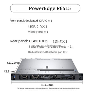 Dells Emc Poweredge <span class=keywords><strong>R6515</strong></span> Enterprise Cloud Servidores Amd Epyc 64Cores 1U Rack Server - Product Image 2