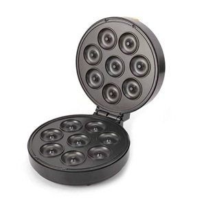 Máquina para hacer donas, redonda de 8 orificios, 110V, enchufe estadounidense, equipo de panadería para desayunos - Product Image 4