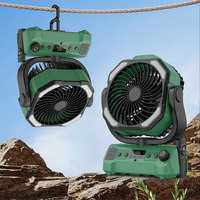 20000mAh Rechargeable LED lumière ventilateur de bureau télécommande rotative pour Camping voiture pêche pour ménage hôtel utilisation en plastique