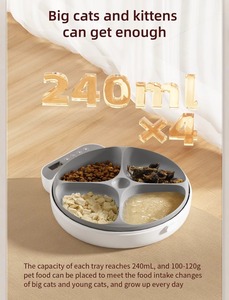 Alimentador automático para mascotas de 4L para perros y gatos con control de porciones, fuente de alimentación dual, pantalla LCD y horario de alimentación personalizable - Product Image 4