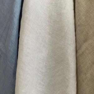 145gsm 14*14 vêtements de couture 100 tissus tropicaux lin naturel pur matériel en gros Stock 100% lin tissu <span class=keywords><strong>français</strong></span> - Product Image 4