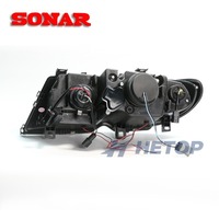 Phares HETOP SONAR E46 pour BMW Série 3 (2001-2004) – Amélioration des phares de voiture avec DRL, accessoires modifiés Plug and Play