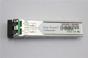 TSFP-1.25G-80D Toptrans TSFP-1.25G-80D GLC-ZX-SMD รองรับกิกะบิตอีเธอร์เน็ต 80 กม. ไฟเบอร์โหมดเดี่ยว 1550 นาโนเมตร LC SFP ตัวรับส่งสัญญาณ - Product Image 2