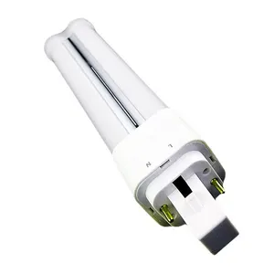 Lampu jagung tabung horizontal, bohlam cahaya E27 PL 13W 360 derajat G24 GX10LED