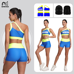 Tenue de cheerleading sexy et scintillante pour fille, design gratuit, uniforme de cheerleading de haute qualité pour équipe - Product Image 6