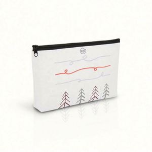 Sublimation Women Fashion Lightweight Canvas Cosmetic <b>Bag</b> Travel Commercial Makeup Remover Toilet <b>Bag</b> With Bottom - Product Image 4