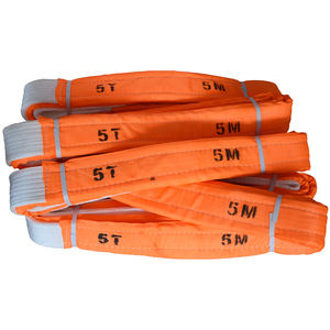 핫 세일 100% 폴리에스터 헤비 듀티 리프팅 슬링 미국 표준 1T-<span class=keywords><strong>10T</strong></span> 6:1 안전 계수 검정 둥근 모양 - Product Image 5