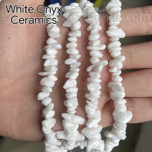 Perles en pierre de corail de bambou de pêche de puce naturelle bon marché, <span class=keywords><strong>orange</strong></span> pour les bracelets de femme faisant 8mm irrégulier - Product Image 3
