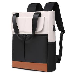 Sac à dos convertible unisexe portable en polyester imperméable, sac de cours, sac de vélo, sac de voyage décontracté, sac à dos pour ordinateur portable 20-39L - Product Image 1