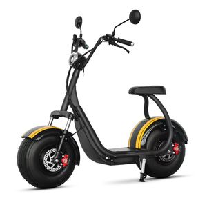 Scooter électrique Citycoco M1 <span class=keywords><strong>E</strong></span> importé de Chine, <span class=keywords><strong>2</strong></span> roues de 8 pouces, pneus larges, 12Ah 1500W, freins à disque hydrauliques, suspension avant - Product Image 6