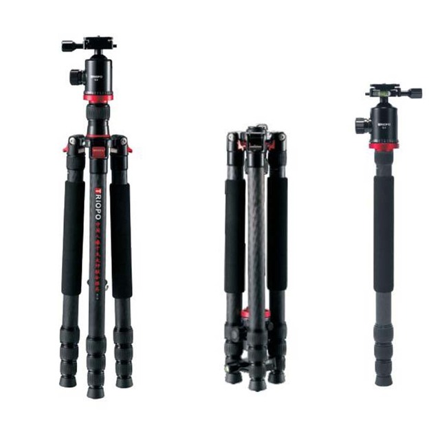 Triopo G2508+Q-2   Professional Carbon Fiber Tripod
