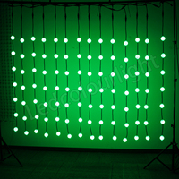 Luz de bola de píxeles a prueba de agua DMX512 3D Matrix LED Ball String Light 360 grados Luces de decoración de boda de Navidad