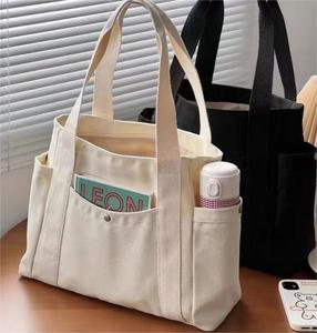 Nuovo stile borsa di tela per le donne di tela di grande capacità borsa a una spalla per studenti universitari di classe per <span class=keywords><strong>tutto</strong></span> il cotone borsa da donna - Product Image 2