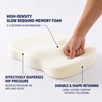 Coussins de siège ergonomiques orthopédiques en mousse à mémoire de forme, best-sellers, pour soulager la pression, pour le bureau, la voiture et les voyages