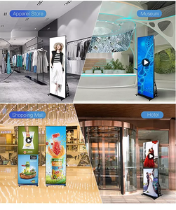 P2 P2.5 P3 Floor Standing Led Poster Full Color Outdoor Commercial Advertising Led Display Screen