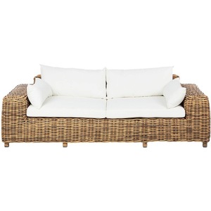 Set Divano da Esterno in Stile Nordico, per Patio, Cortile, Terrazza, Impermeabile e Resistente al Sole, Tre Posti, in <span class=keywords><strong>Rattan</strong></span> Sintetico per Villa - Product Image 5