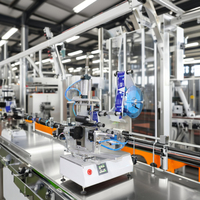 Offre spéciale : Machine d'étiquetage semi-automatique électrique pour bouteilles plates, état neuf, pour bouteilles carrées en verre