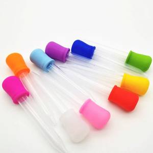 Dispositif d'alimentation en médicaments pour bébé en silicone souple de 5 ml, compte-gouttes liquide pour médicaments pour bébé coloré, pipette d'alimentation pour bébé - Product Image 3