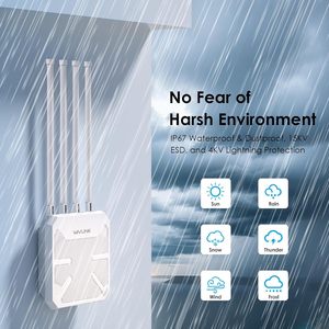 WN573HBE2 Outdoor AP Router Garage Yard AX3000 Outdoor Impermeable Eléctrico Lightning WiFi7 Repetidor - Product Image 1