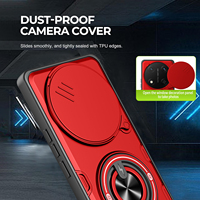 Casing Ponsel Baru dengan Ring Holder untuk Honor X9C X8C 4G, Anti Benturan, Pelindung Kamera Geser, Penutup Belakang Ponsel