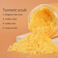 Label putih pencerah jahe Scrub Eksfoliasi kunyit grosir body scrub wadah untuk tubuh
