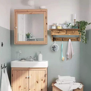 Porte-manteau mural en bois rustique de style campagnard avec crochets pour entrée, vestiaire, chambre, <span class=keywords><strong>cuisine</strong></span>, salle de bain - Product Image 5