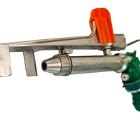 Sistema de Riego de Aleación de Aluminio Marca CRD, Cañón de Agua con Aspersor Oscilante de Alta Presión (3-5 Bares), Rociado Amplio de 22-25m para Granja