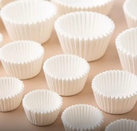 Prix de gros, 500 pièces, moules à cupcakes antiadhésifs écologiques, couleur blanche, moules à muffins en papier pour la cuisson