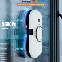 Robot de nettoyage de fenêtres électrique intelligent automatique avec fonction de pulvérisation d'eau, navigation intelligente, système de sécurité triple