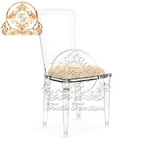 การออกแบบยอดนิยมที่ทันสมัยสีใสขายส่งพรรคเก้าอี้จัดงานแต่งงานอะคริลิพร้อมเบาะ - Product Image 5