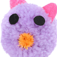 Jouet en peluche pour chat avec clochette et pompon, interactif, à mâcher, pour les dents, pour jouer en intérieur
