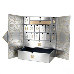 Caja de Calendario de Adviento de Lujo Personalizada, Cuenta Regresiva de <span class=keywords><strong>24</strong></span> Días, Empaque de Regalo de Papel Rígido con Cierre Magnético, Cumple con PPWR 2026 - Product Image 4