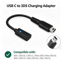 Câble de charge USB C vers 3DS pour Nintendo 3DS XL 2DS 2DS XL DSi DSi XL Adaptateur de chargeur USB-C Type-C pour console de jeu portable