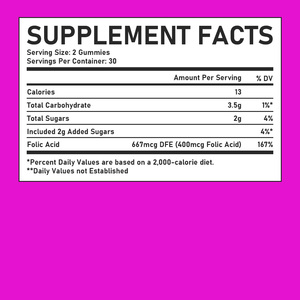 Gummies à l'acide folique ODM OEM : Soutien immunitaire essentiel pour votre corps pendant la grossesse et favorise le développement de votre bébé en croissance - Product Image 3