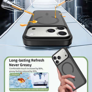 Chất lượng cao từ điện thoại di động trường hợp Matte <span class=keywords><strong>iPhone</strong></span> 17 Pro Max trường hợp da-cảm thấy chống sốc điện thoại di động Trường hợp đối với <span class=keywords><strong>iPhone</strong></span> 16 15 14 13 - Product Image 3