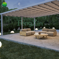 Auvent de restaurant électrique extérieur aluminium PVC pergola pliante Patio auvent motorisé toit rétractable PVC PVC enduit