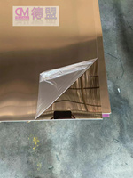 Demeng 3mmGold Mirror Wall Self-adhesive Magnifying Acrylic Flexible Mirror Sheet